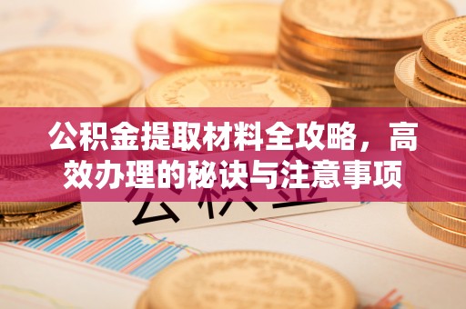 甘孜公积金提取材料全攻略，高效办理的秘诀与注意事项
