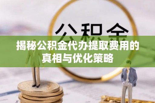 甘孜揭秘公积金代办提取费用的真相与优化策略
