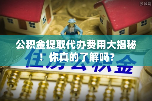 甘孜公积金提取代办费用大揭秘！你真的了解吗？