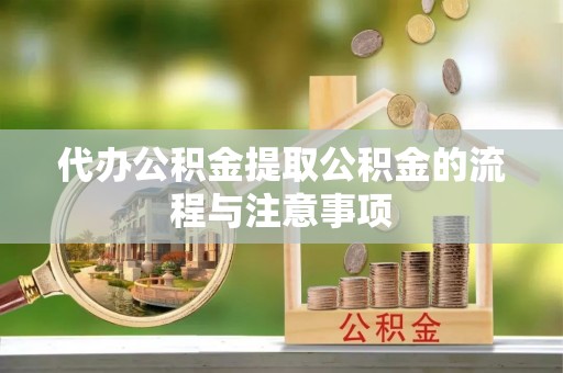 甘孜代办公积金提取公积金的流程与注意事项